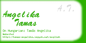 angelika tamas business card